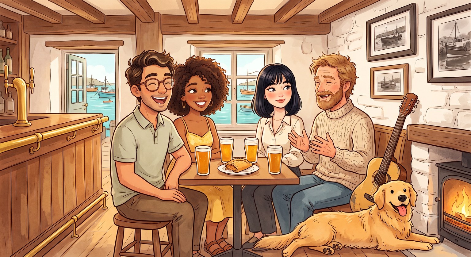 Cornish Slang at the Pub