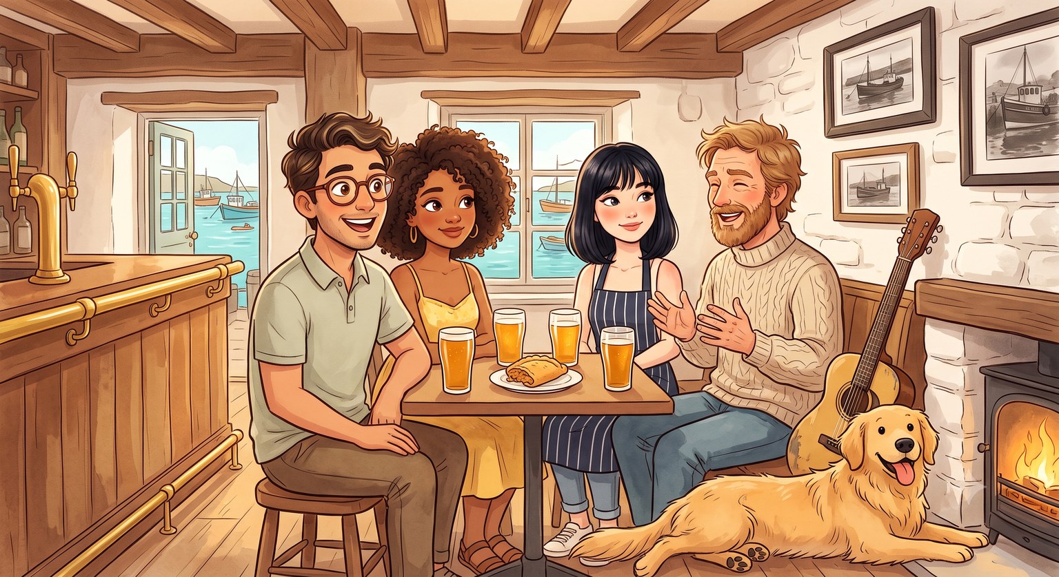 Cornish Slang at the Pub